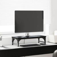 VidaXL Monitor stand zwart eiken 55 x 23 x 14 cm bewerkt hout - thumbnail