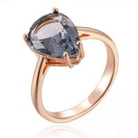 Cilla Jewels Damesring met Grijze Druppelvormige Zirkonia-18mm - thumbnail