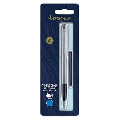 Waterman vulpen Allure, fijne punt, op blister, chroom