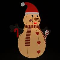 Sneeuwpop opblaasbaar met LED-verlichting 360 cm - thumbnail