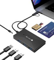 Techly IUSB-CARD-AC582 geheugenkaartlezer USB 3.2 Gen 1 (3.1 Gen 1) Type-A/Type-C Zwart - thumbnail