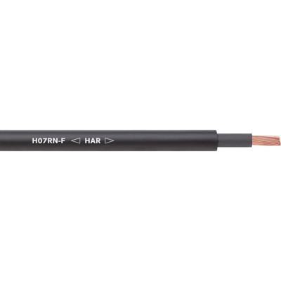 LAPP 1600194/1 Rubberkabel H07RN-F 1 x 10 mm² Zwart per meter