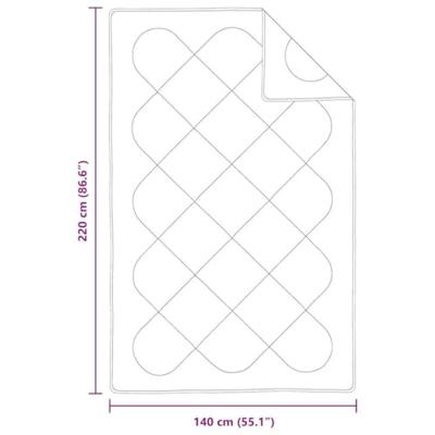 VidaXL Winter dekbed wit 240 x 222 x 5 cm polyester VidaXL Winter dekbed wit 240 x 222 x 5 cm polyester