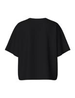 - Loungewear Top - Summer 2/4 wijde top - Oversized jogging T-shirt korte mouw - XS - Zwart - XS - XS - thumbnail