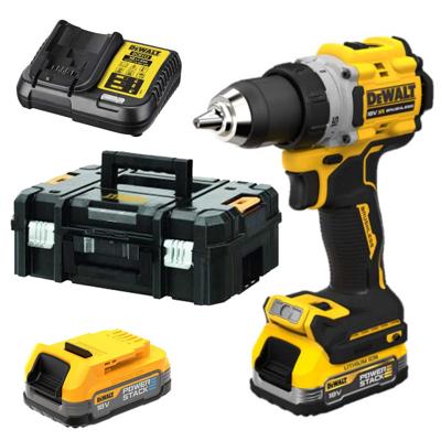 DeWALT DCD805E2T Compacte accu klop-/schroefboormachine 18V XR 1.7Ah POWERSTACK in TSTAK
