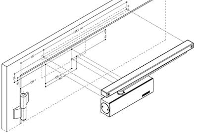 Drangerset Ts3000V+glijarm ts3000+mont.pl.