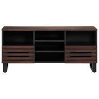 Tv-meubel 100x34x46 cm massief mangohout bruin - thumbnail