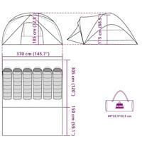 VidaXL Gezinstent 6-persoons waterdicht groen - thumbnail
