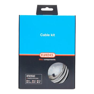 Elvedes Remkabelkit ATB/race universeel zilver 2015010