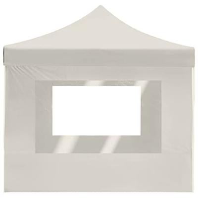Partytent inklapbaar met wanden 4,5x3 m aluminium crme