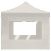 Partytent inklapbaar met wanden 4,5x3 m aluminium crme - thumbnail