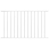 VidaXL Schuttingpaneel gepoedercoat staal 1,63x1,25 m wit - thumbnail