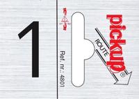 Route alulook 25 x 44 mm Sticker pick up cijfer 1 Pickup - Pickup - thumbnail