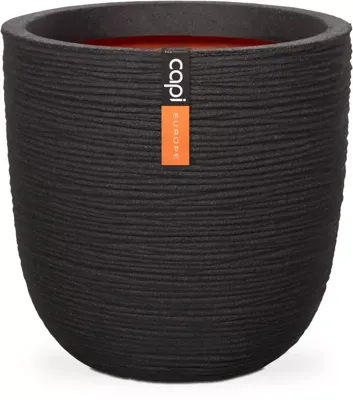 Capi Pot Bol Rib NL 35x34 cm - Zwart