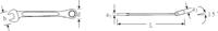 Stahlwille 41171111 17 11 GEWINKELT Steek-ringratelsleutel Sleutelbreedte (metrisch) 11 mm - thumbnail