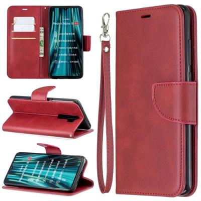 Voor Xiaomi Redmi Note 8Pro retro Lambskin textuur zuivere kleur horizontale Flip PU lederen draagtas met houder & kaartsleuven & portemonnee & Lanyar