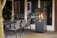 Cozy Living sfeerhaard Sevilla carbon black 55x55xH151 - Garden impressions - thumbnail