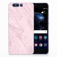 Huawei P10 Plus | TPU | Siliconen hoesje | Marble Pink - Origineel Cadeau Vriendin - thumbnail