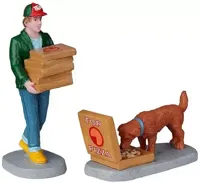 Top Pizza Delivery Set Of 2 Kerst LEMAX - Lemax - thumbnail