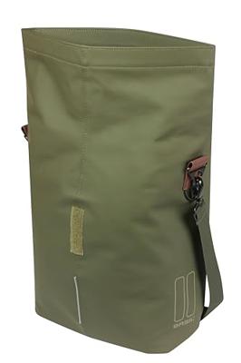 Basil Fietsshopper city mik studs 14-16 liter 11 x 29 x 36 cm - moss green