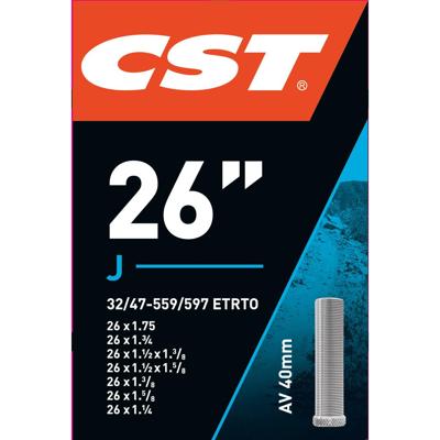 Cst binnenband 26x1.75 26x1 3/8 etrto 32/47-559/597, ventiel:schrader/auto 40mm