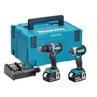 Makita DLX2180TJ Accu combiset 2-delig (DHP484 + DTD153) 18V 5.0Ah in Mbox - thumbnail