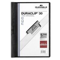 Documenthouder Durable DURACLIP 30 A4 Zwart A4 25 Onderdelen - thumbnail