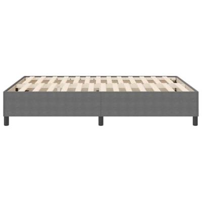 Boxspring bed Lichtgrijs 140 x 190 cm Katoenen stof
