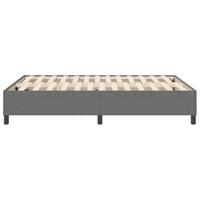 Boxspring bed Lichtgrijs 140 x 190 cm Katoenen stof - thumbnail