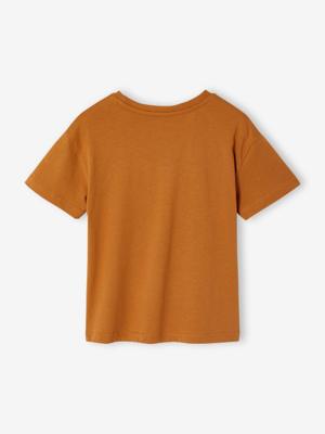 T-shirt met korte mouwen voor jongens pecannoot