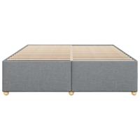 Bedframe zonder matras stof lichtgrijs 180x200 cm - thumbnail