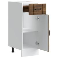 Keuken onderkast Lucca bewerkt hout gerookt eikenkleurig - thumbnail