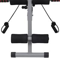 VidaXL Buikspiertrainer l-vormig met elastische koorden - thumbnail