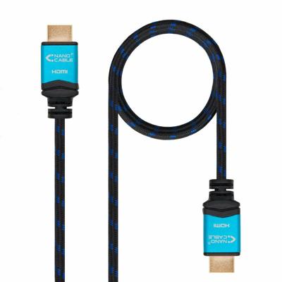 HDMI-Kabel TooQ 10.15.37 V2.0 Zwart Blauw - Maat: 1.5 m