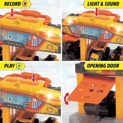 Dickie Toys Volvo Micro Construction Station Kant-en-klaar model Garage voor bouwvoertuigen (model)