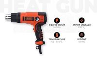 Heteluchtpistool Black & Decker KX2200K-QS 2000 W - thumbnail