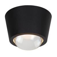 Lucide RIGON - Plafonnière - Ø 9 cm - LED - 1x6W 3000K - Zwart - thumbnail