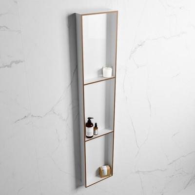 MONDIAZ EASY Nis 149,5x29,5cm in solid surface kleur Rust | Talc. 3 vakken geschikt voor in- of opbouw MONDIAZ EASY Nis 149,5x29,5cm in solid surface kleur Rust | Talc. 3 vakken geschikt voor in- of opbouw