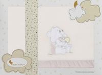 Interbaby lakenset wieg Beer 110 x 82 cm polyester beige 3-delig - thumbnail