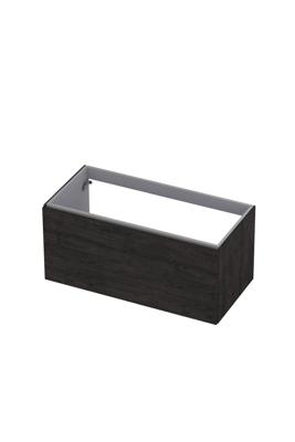 Onderkast INK 1 lade softclose met greep hout decor 100 cm x 48 cm x 45 cm Houtskool eiken 1258023