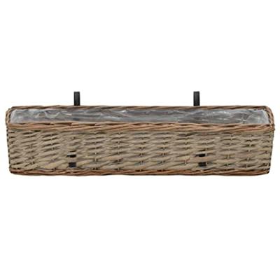 VidaXL Balkonbakken 2 st 80 cm wicker met pe-voering