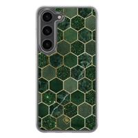 Samsung Galaxy S23 Plus hybride hoesje - Kubus groen - thumbnail