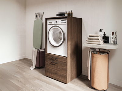 Kast WASHING 1 machine MEDIUM walnoot