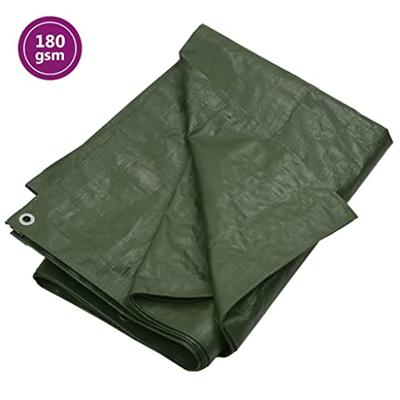 VidaXL Dekzeil 180 g/m² 4x4 m hdpe groen VidaXL Dekzeil 180 g/m² 4x4 m hdpe groen