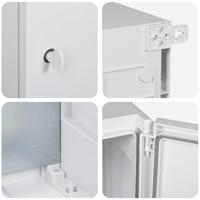 VidaXL Bedieningskast grijs 47 x 20 x 60 cm abs kunststof - thumbnail