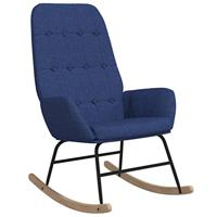Schommelstoel stof blauw - thumbnail