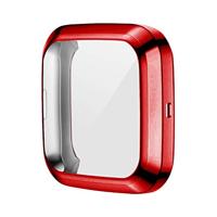 Fitbit Versa 2 Soft TPU case (volledig beschermd) - Rood - thumbnail