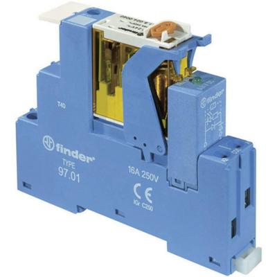 Finder 4C.01.9.012.0050 Relaismodule Nominale spanning: 12 V/DC Schakelstroom (max.): 16 A 1x wisselcontact Tray 1 stuk(s)