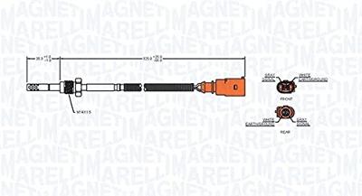 Sensor, uitlaatgastemperatuur STS0013