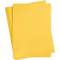 Creativ Company Gekleurd karton, a2, vel 420x594 mm, 180 gr, sun yellow, 100 vel/ 1 doos - thumbnail